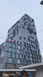 Low angle view of modern building against sky