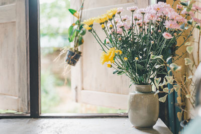 Close-up of potted plant on table