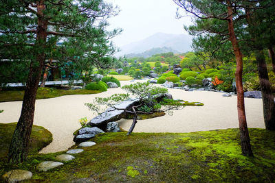 Scenic view of park against sky