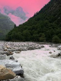 Scenic view of river against sky