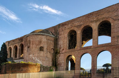 Low angle view of historical building against sky