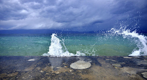 Scenic view of sea against sky