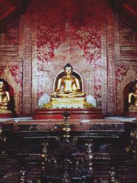 Statue of buddha in building