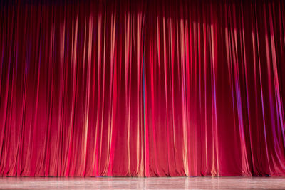 Full frame shot of red curtain