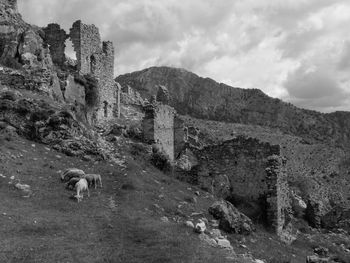 View of a ruins of a building