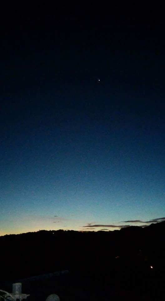 silhouette, scenics, beauty in nature, tranquil scene, night, nature, tranquility, moon, outdoors, sunset, no people, clear sky, sky, mountain, tree, astronomy, star - space