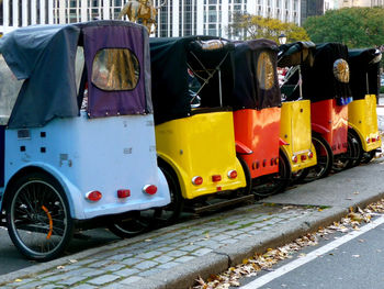 Cars parked in parking lot