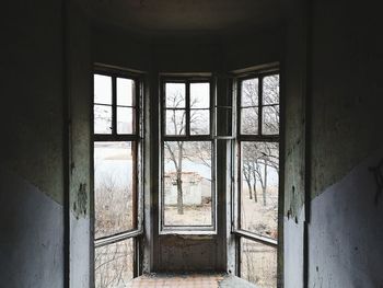 Interior of abandoned building