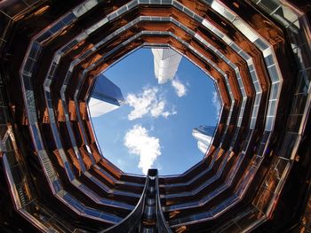 Low angle view of the vessel