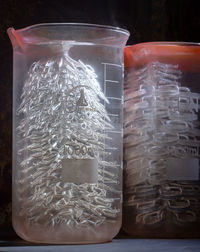 Close-up of ice cream in glass