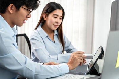 Doctor working at clinic