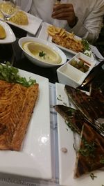 Close-up of served food