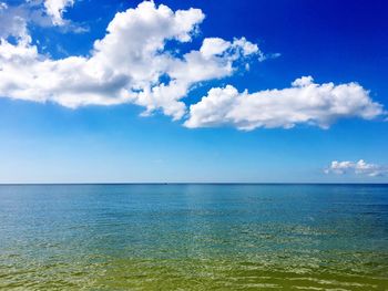 Scenic view of sea against sky