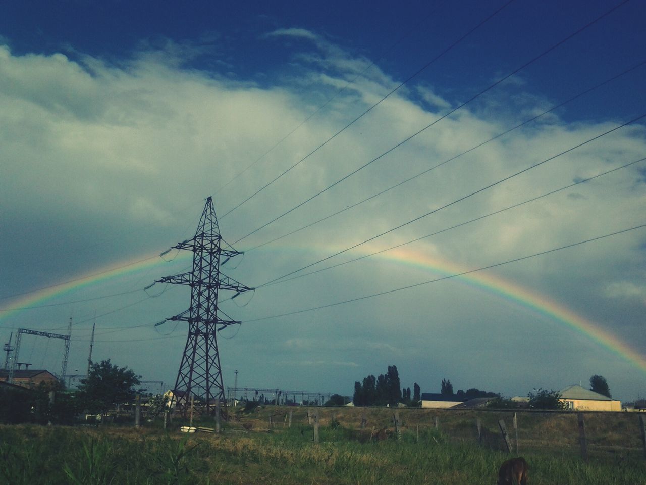 LOW ANGLE VIEW OF ELECTRICITY PYLONS ON LANDSCAPE