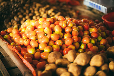 Fruits for sale at market stall