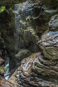 Rock formation in water