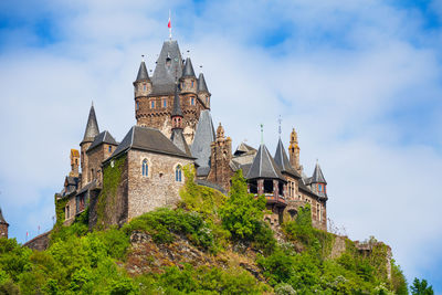 Low angle view of historical building against sky