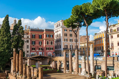 Panoramic shot of buildings against sky