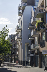 Modern housing in dutch town center