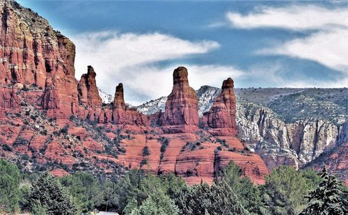 View of rock formations