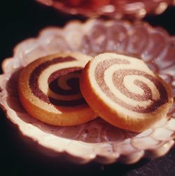 Close-up of circular shape cookies