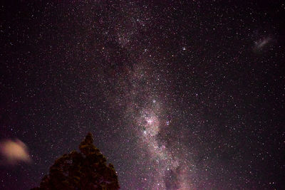 Low angle view of stars in sky