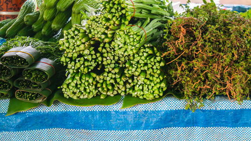 Close-up of vegetables in market stall