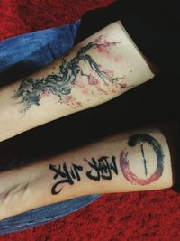 Close-up of text on wall