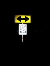 Close-up of road sign