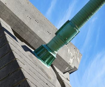 Low angle view of built structure against sky