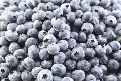 Full frame shot of blueberries
