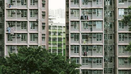 Full frame shot of apartment building