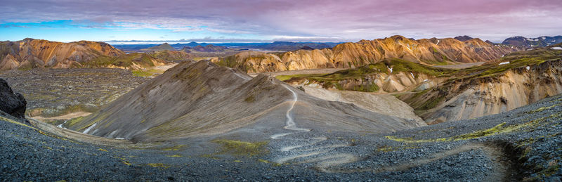 Panoramic view of landscape against sky