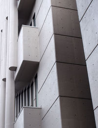 Low angle view of staircase in building