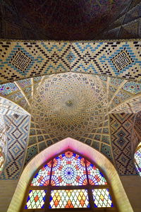 Low angle view of ceiling of building