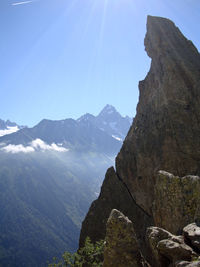 View of mountain range against the sky