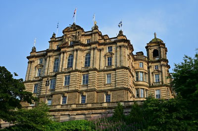 Low angle view of historic building