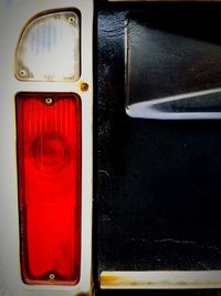 Close-up of red object