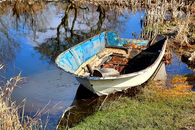 Boats in calm sea