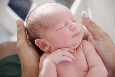 Close-up of baby boy