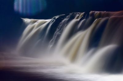 Scenic view of waterfall