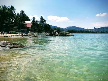 Scenic view of sea against sky