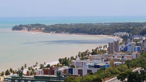 Aerial view of city at waterfront