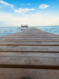 Low angle perspective from the dock