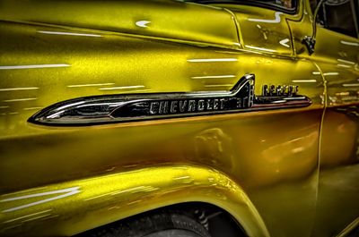Full frame shot of yellow car
