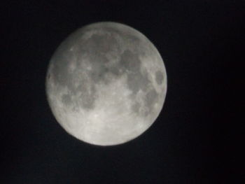 Low angle view of moon in sky