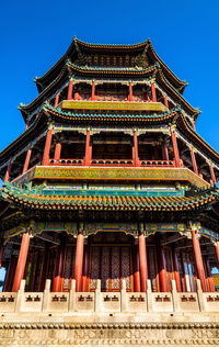 Low angle view of historical building