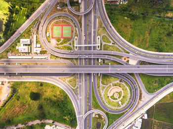 Aerial view of highway