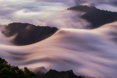 Low angle view of mountain against sky