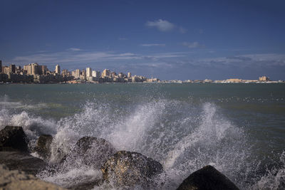 Scenic view of sea against sky